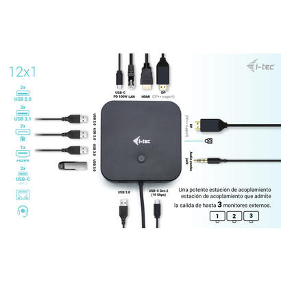 i-tec-usb-c-hdmi2x-dp-charger-i-tec-dock-pd-100wcharger-112w