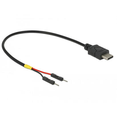 delock-cable-de-alimentacion-usb-tipo-c-a-2-pines-macho-de-alimentacion-independiente-de-20-cm