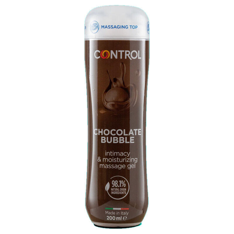 control-gel-de-masaje-3-en-1-chocolate-bubble-200-ml