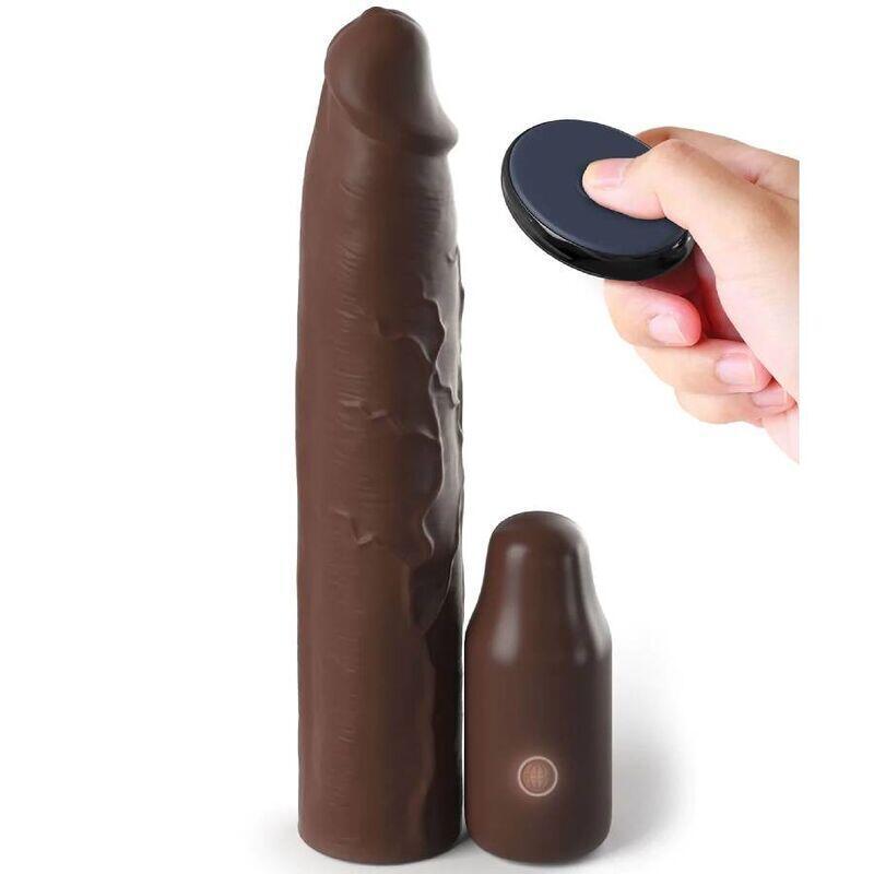 fantasy-x-tensions-pipedreams-sleeve-2286-cm-762-cm-plug-remote-brown fantasy-x-tensions-pipedreams-sleeve-2286-cm-762-cm-plug-remote-brown