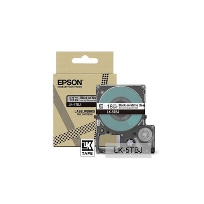 epson-labelworks-lk-5tbj-negro-sobre-transparente-mate-rollo-1-8-cm-x-8-m-1-cintas-caja-para-colgar-cartucho-de-cinta-para-label