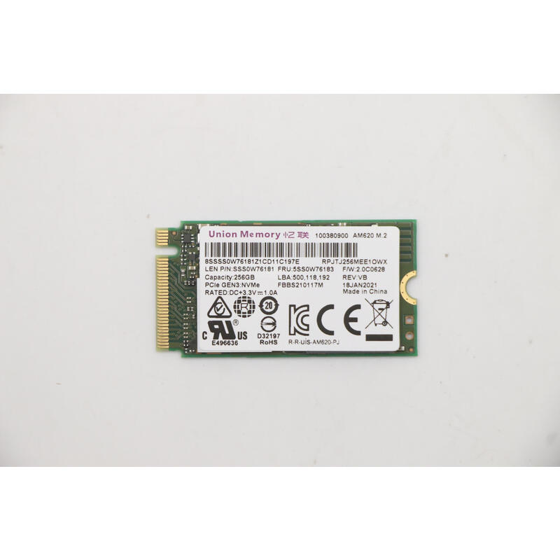 lenovo-5ss0w76183-unidad-de-estado-solido-m2-256-gb-pci-express-30-nvme lenovo-5ss0w76183-unidad-de-estado-solido-m2-256-gb-pci-express-30-nvme