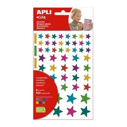 apli-gomets-estrellas-removibles-multicolor-624u-6-hojas-csurtidos