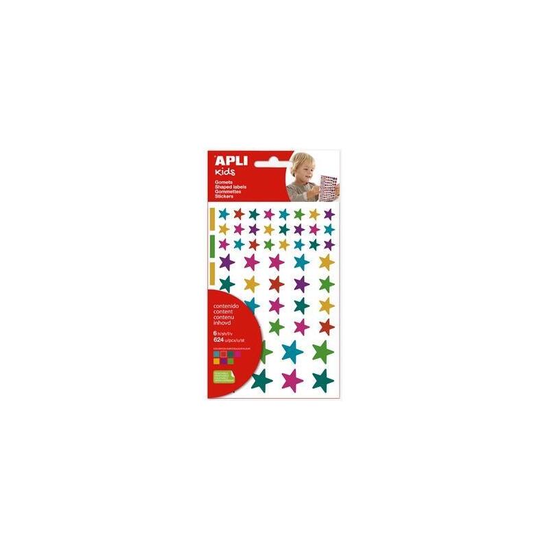 apli-gomets-estrellas-removibles-multicolor-624u-6-hojas-csurtidos