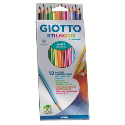 giotto-lapices-de-colores-stilnovo-acuarelables-estuche-de-12-csurtidos