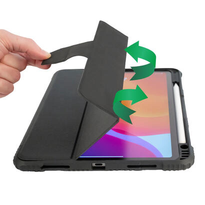 funda-4smarts-458787-para-tablet-259-cm-102-libro-negro-transparente