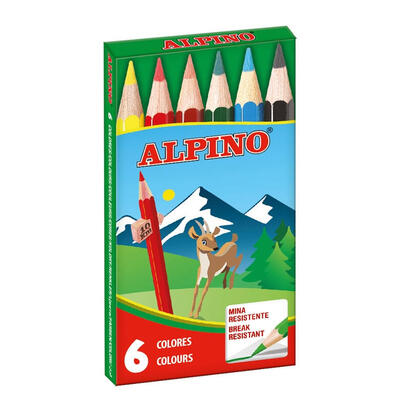 alpino-lapices-de-colores-cortos-85mm-estuche-de-6-csurtidos