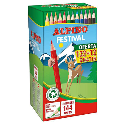 alpino-lapices-de-colores-festival-175mm-caja-de-13212-gratis-csurtidos