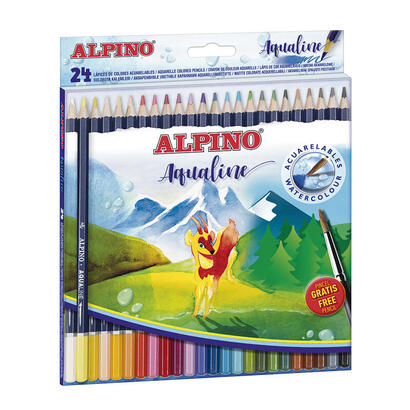 alpino-lapices-de-colores-aqualine-acuarelables-175mm-estuche-de-24-csurtidos