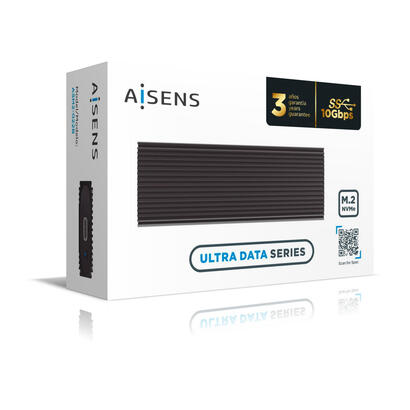 aisens-caja-externa-para-disco-ssd-m2-nvme-usb-32-sin-tornillos-asm2-022b