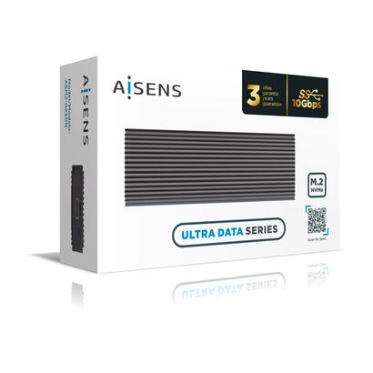 aisens-caja-externa-para-disco-ssd-m2-nvme-usb-32-sin-tornillos-asm2-023gr