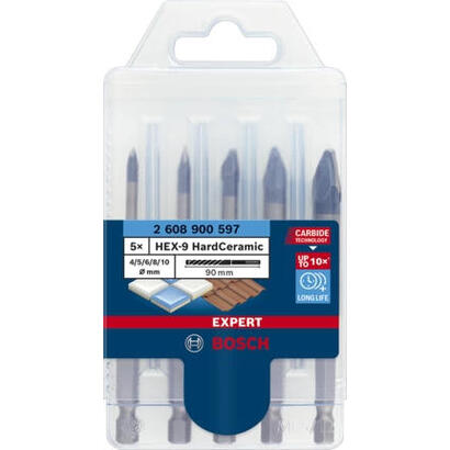 bosch-juego-de-brocas-expert-hex-9-hardceramic-5-piezas-2608900597