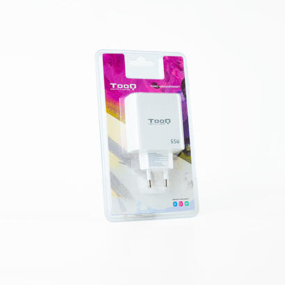 tooq-cargador-de-pared-gan-2-usb-cpd-usb-aqc-65w-blanco