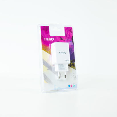 tooq-cargador-de-pared-gan-usb-cpd-usb-aqc-45w-blanco