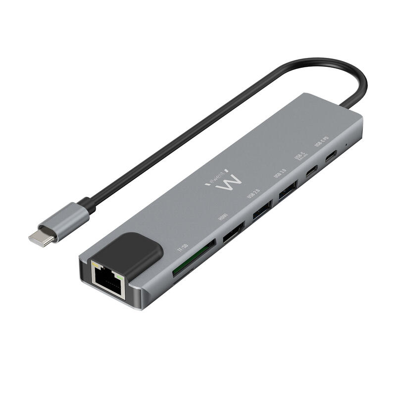 ewent-usb-c-hdmi-8-in-1-hub-ethernet-hdmi-4k-usb-c-pdusb-c-usb-a-lan1-lector-de-tarjetas-aluminio