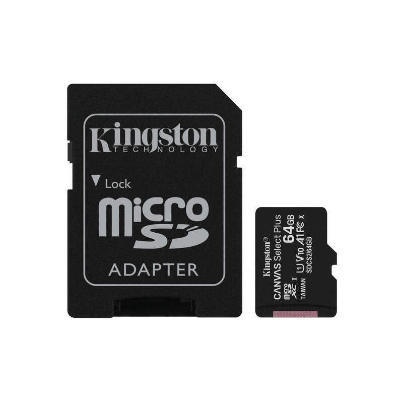 micro-sd-kingston-64gb-micsdxc-canvas-select-plus-100r-a1-c10-two-pack-single-adp