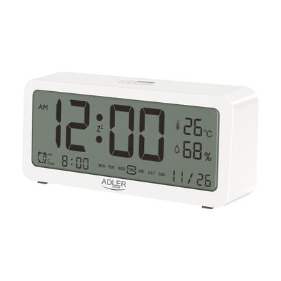 adler-ad-1195w-alarm-clock-battery-operated-white