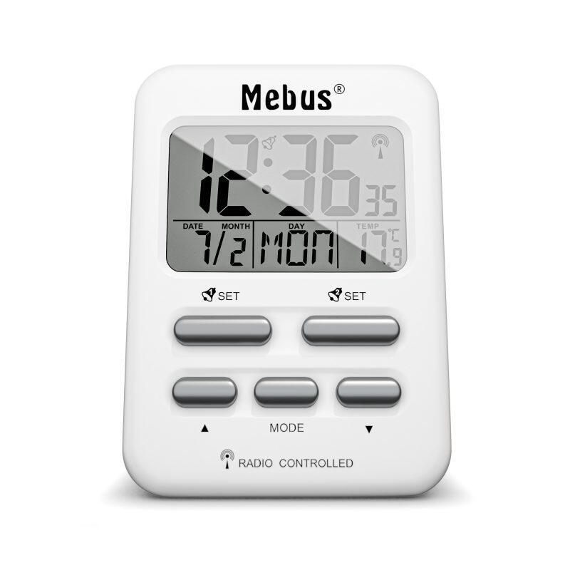 mebus-25800-despertador-reloj-despertador-digital-blanco