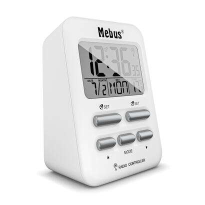 mebus-25800-despertador-reloj-despertador-digital-blanco