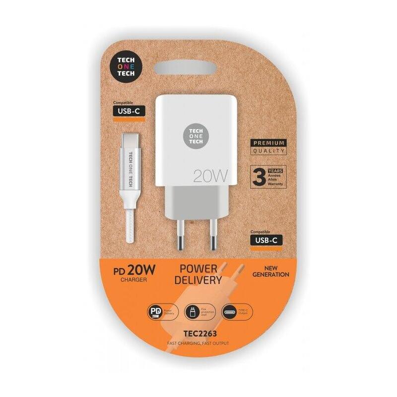 cargador-de-pared-tech-one-tech-tec2263-1xusb-tipo-c-cable-usb-tipo-c-3a-blanco