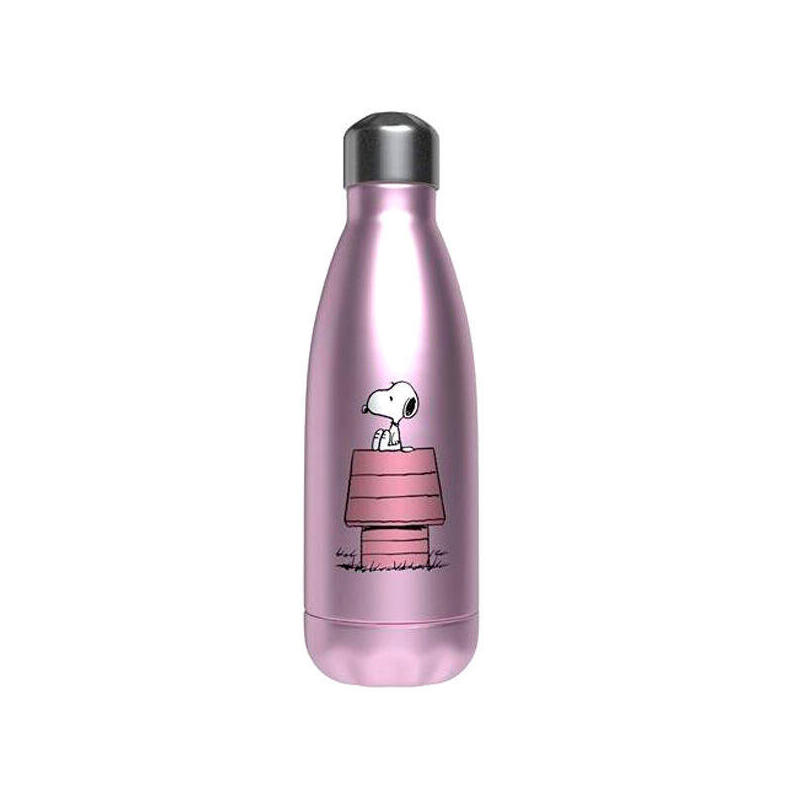 botella-acero-inoxidable-caseta-rosa-snoopy-550ml