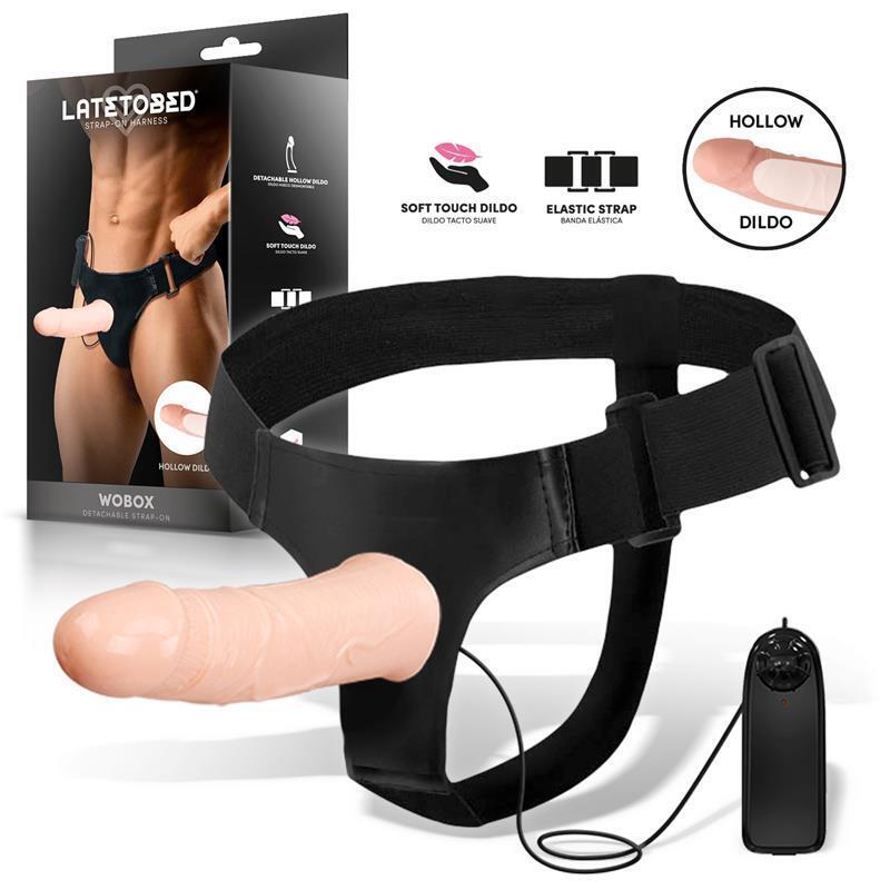 wobox-arnes-con-dildo-hueco-desmontable-vibracion-y-control-remoto wobox-arnes-con-dildo-hueco-desmontable-vibracion-y-control-remoto