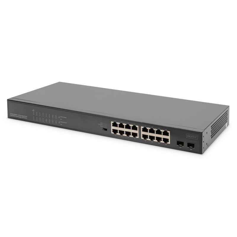 digitus-switch-16-port-gigabit-30w-poe-unmanaged-negro