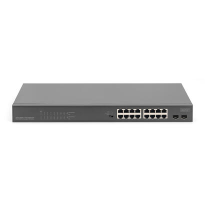 digitus-switch-16-port-gigabit-30w-poe-unmanaged-negro