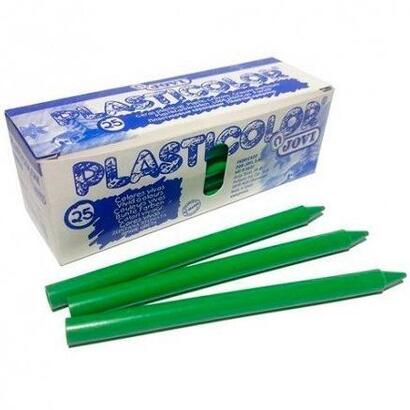 jovi-ceras-plasticas-crayons-student-caja-de-25-ceras-verde-claro