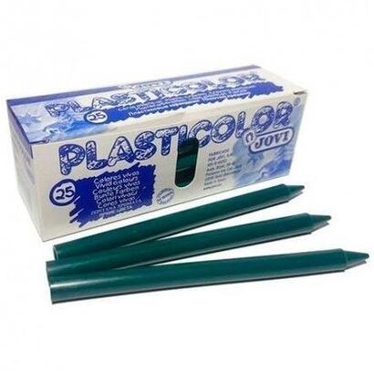 jovi-ceras-plasticas-crayons-student-caja-de-25-verde-oscuro