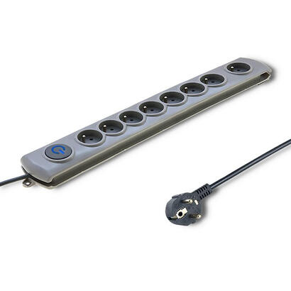 qoltec-50167-regleta-protector-contra-sobretensiones-8-enchufes-gris-18m