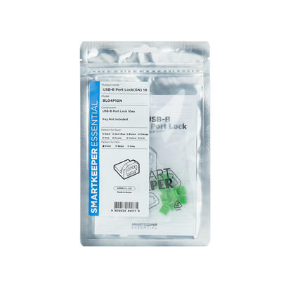 smartkeeper-essential-usb-b-port-lock-bl04-cerradura-de-embutir-codigo-de-color-verde-10-piezas-bl04p1gn