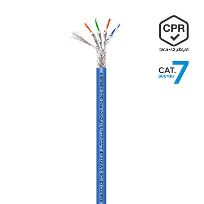 aisens-bobina-cable-rj45-lszh-cpr-dca-cat7-600-mhz-sftp-awg23-100m-azul