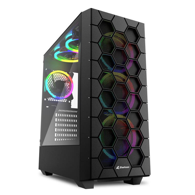 caja-pc-sharkoon-rgb-hex-atx-2xusb30-sin-fuente-negro