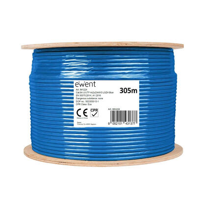 ewent-im1224-cable-de-red-azul-305-m-cat6a-uutp-utp