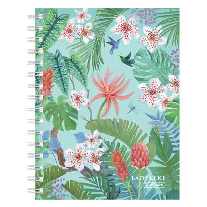 herlitz-ladylike-jungle-cuaderno-y-block-a5-100-hojas-verde-multicolor