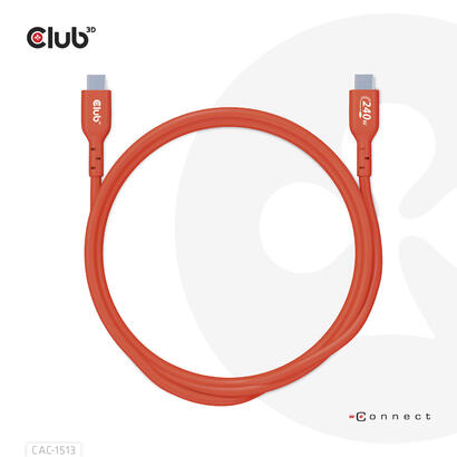 club3d-cable-certificado-usb2-tipo-c-bidireccional-usb-if-datos-480-mb-pd-240-w-48-v5-a-epr-mm-3-m984-pies