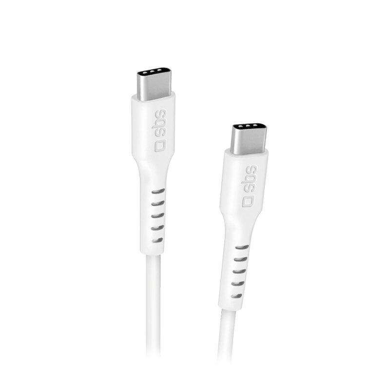 sbs-lade-datenkabel-usb-c-auf-usb-c-15m-100-w-power-weiss