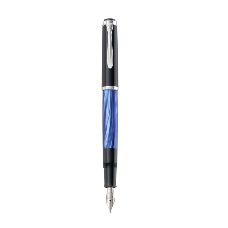 pelikan-pluma-estilografica-m205-azul-marm-m-caja-de-regalo