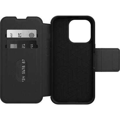 otterbox-strada-series-funda-con-tapa-para-telefono-movil-compatibilidad-con-magsafe-cuero-policarbonato-cierre-de-metal-sombra-