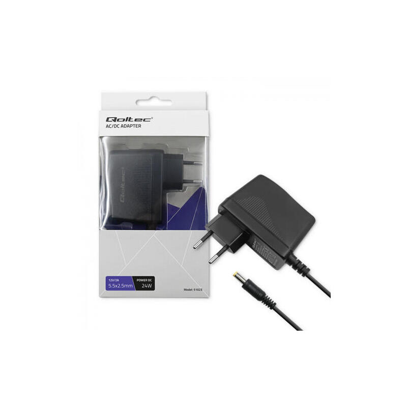 qoltec-51023-plug-in-power-supply-24w-12v-2a-55x25 qoltec-51023-plug-in-power-supply-24w-12v-2a-55x25