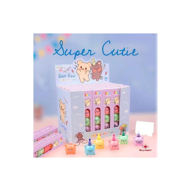 roymart-marcadores-the-bears-kawaii-set-de-5-expositor-de-24-csurtidos