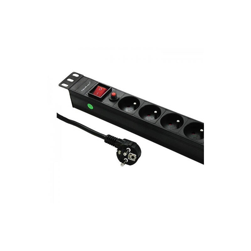 qoltec-53995-surge-protector-qoltec-for-rack-19-16a-1u-pdu-6xschuko-2m