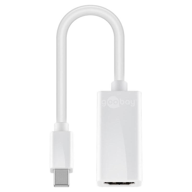 goobay-mini-dp-hdmi-adaptor-mini-displayport-hdmi-tipo-a-estandar-blanco goobay-mini-dp-hdmi-adaptor-mini-displayport-hdmi-tipo-a-estandar-blanco