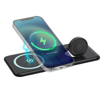 celly-magfold2in1-cargador-pleglabe-2-en-1-magsafe-negro