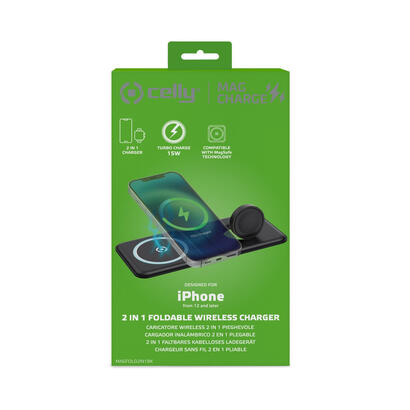 celly-magfold2in1-cargador-pleglabe-2-en-1-magsafe-negro