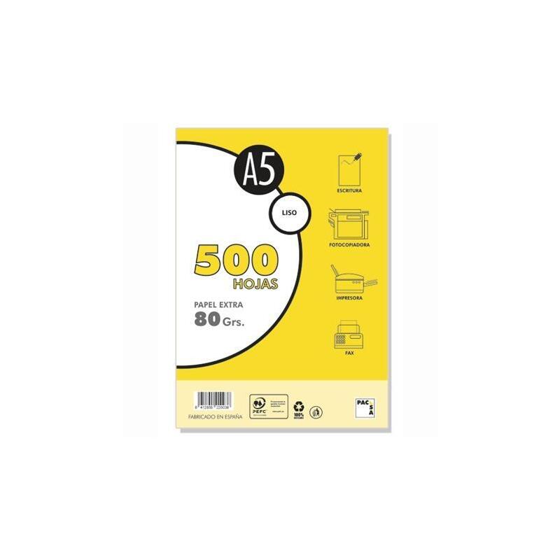 pacsa-paquete-papel-extra-500h-a5-80gr-liso-sin-taladros-blanco