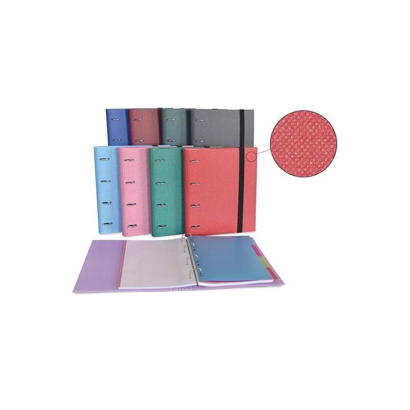 senfort-carpeta-ringbook-4-anillas-30mm-120h-a4-cseparadores-forrado-cotton-csurtidos