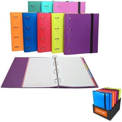 senfort-carpeta-ringbook-4-anillas-30mm-crecambio-120h-a4-cseparadores-csurtidos