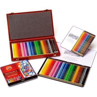 michel-set-de-lapices-polycolor-en-caja-metalica-24-colores-surtidos